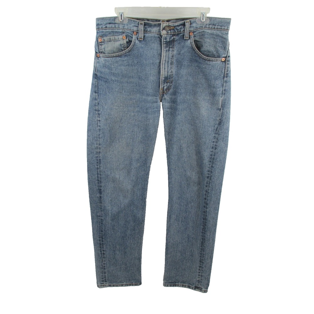 LEVI'S 505 Bootcut Jeans Men 34X30 Blue Denim Made USA Cotton Cowboy VINTAGE 90s